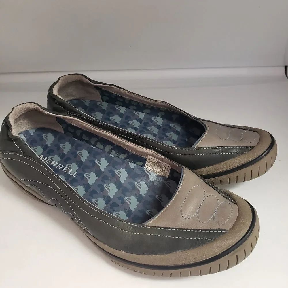 Merrell Luna Blue Performance Footwear Cushion Heel Size 7